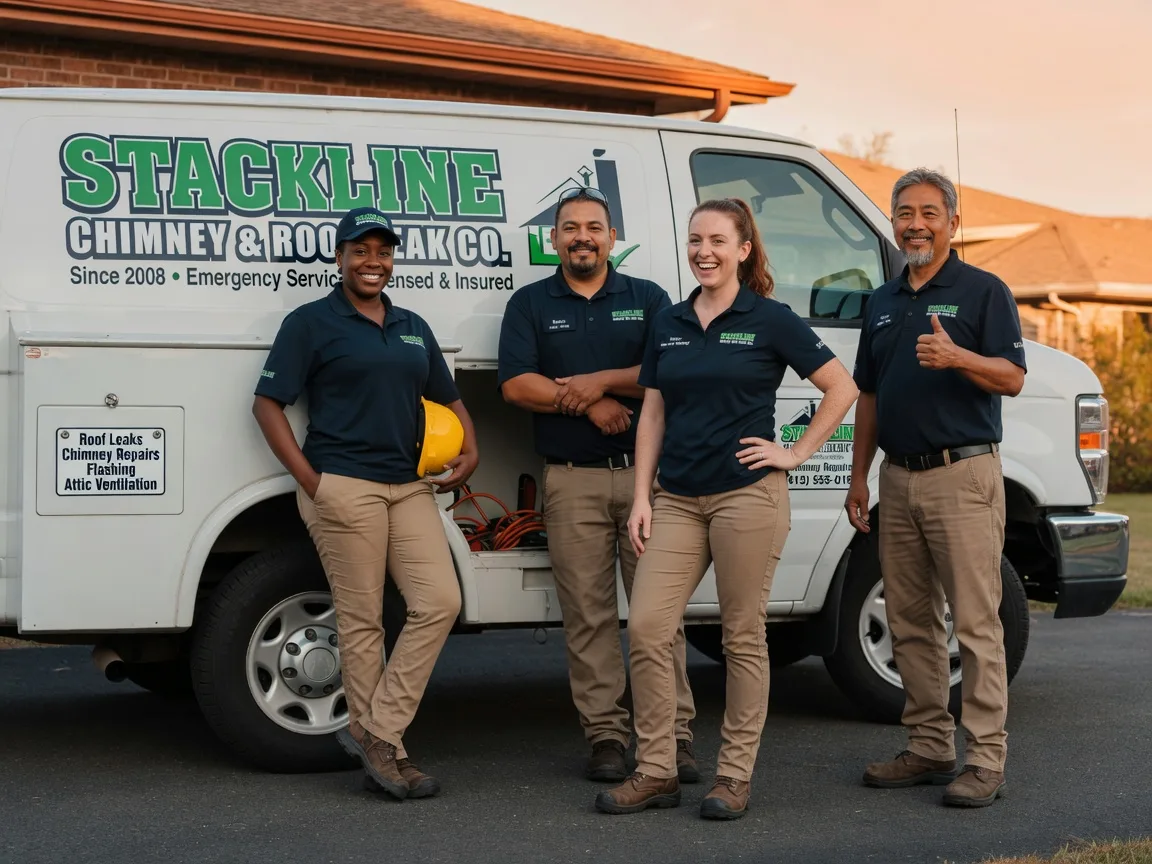Chimney flashing repair company in Wynona, OK